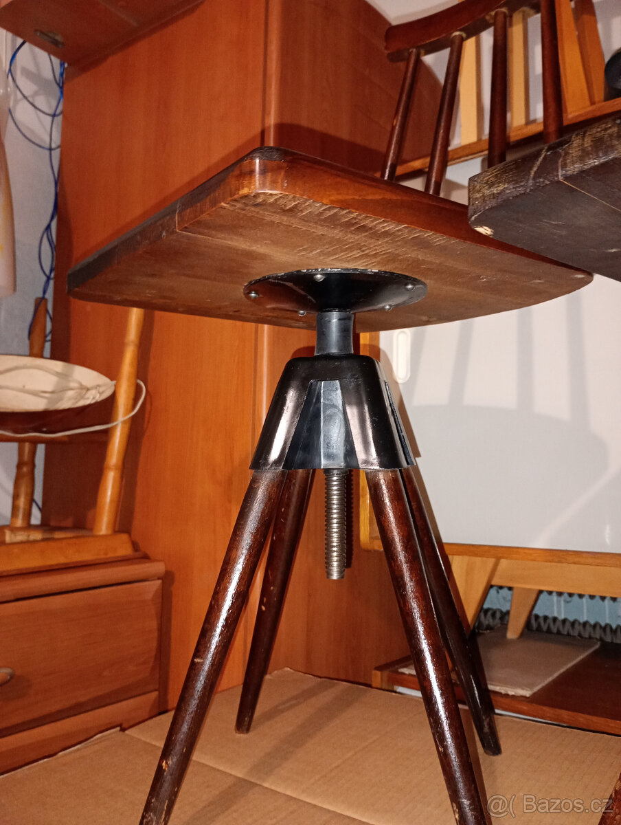 RETRO Židle otočné,60tky,Brusel - 6