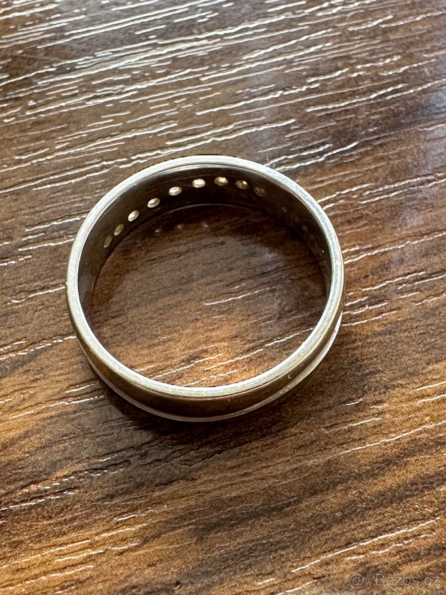 Zlatý prsten, bílé zlato - 6