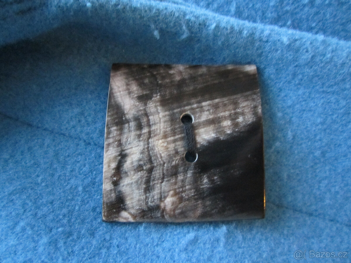 Zimní kabát, Itálie, vel. L/XL, zajímavá modrá barva - 6