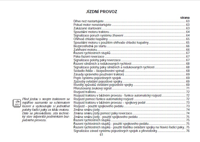 Prodám návod k obsluze a údržbě Zetor Forterra HSX 100-140 - 6