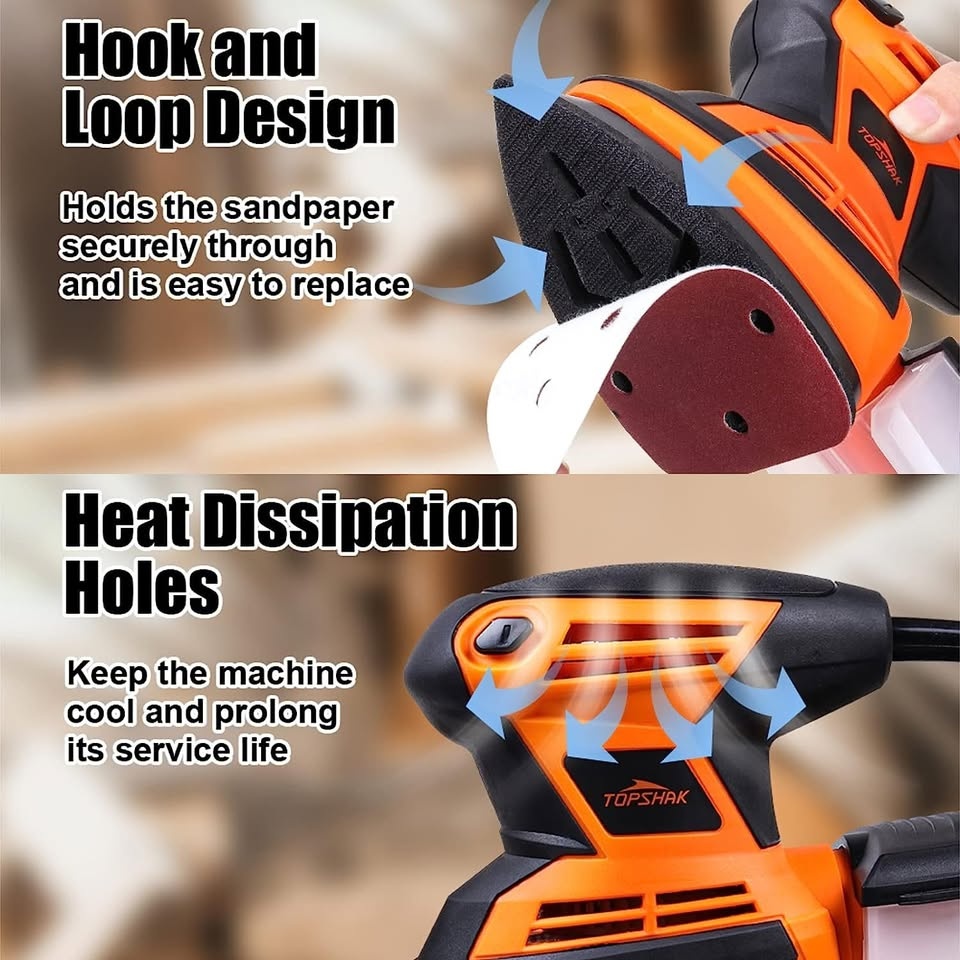 Vibrační delta bruska TOPShak TS-SD3 200W - 6