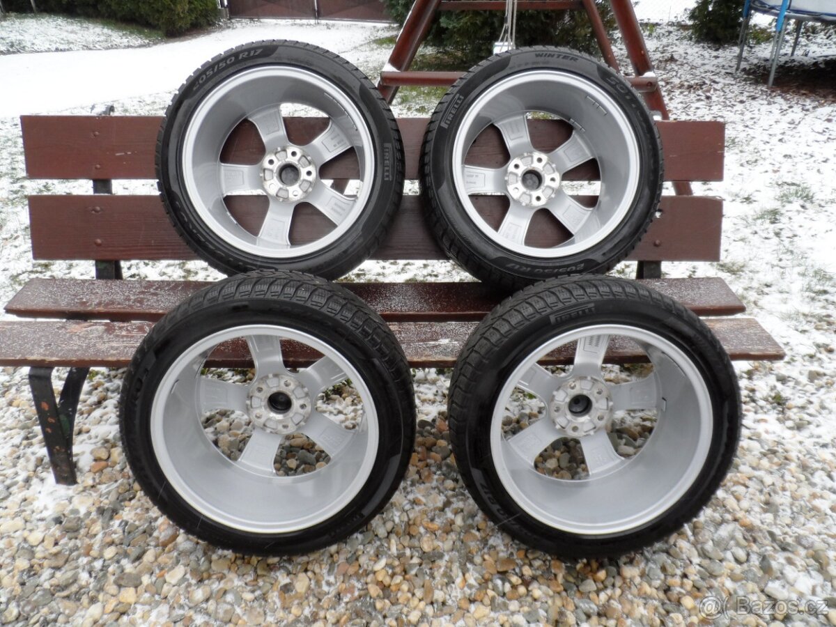 Originál Alu VW +Zimní Pneu Pirelli 205/60/16, ET 48 5X112 - 6