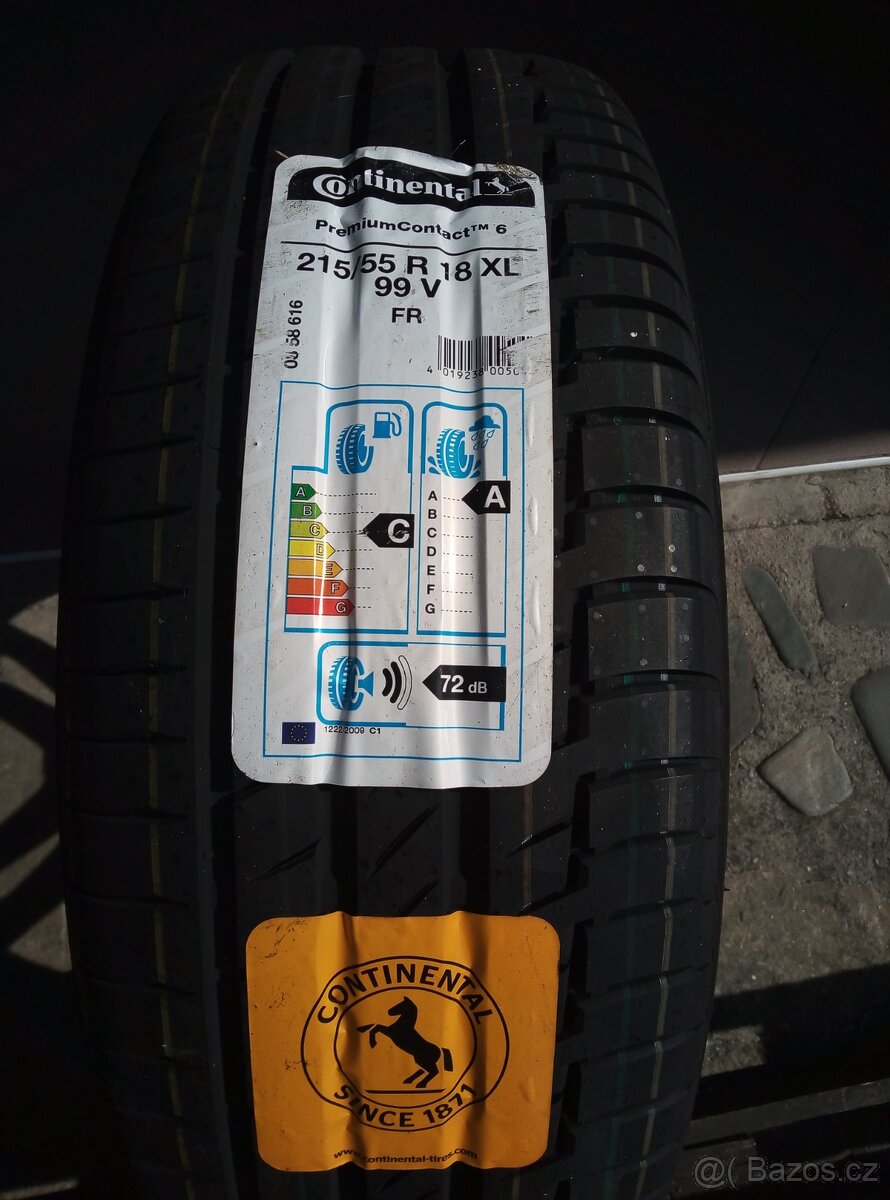 Alu kolo a pneumatika Continental Premium Contact 6/Nové - 6