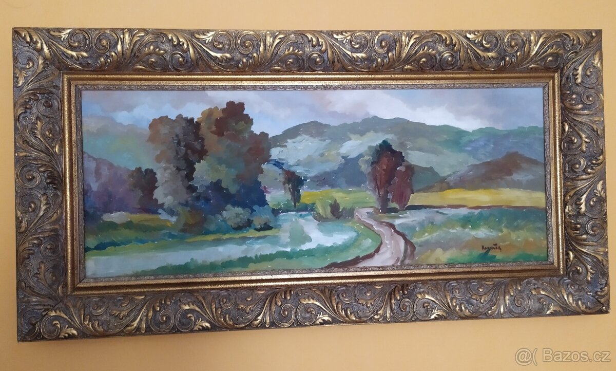Nabízím velký obraz Cestička k horám autora neznám - 6