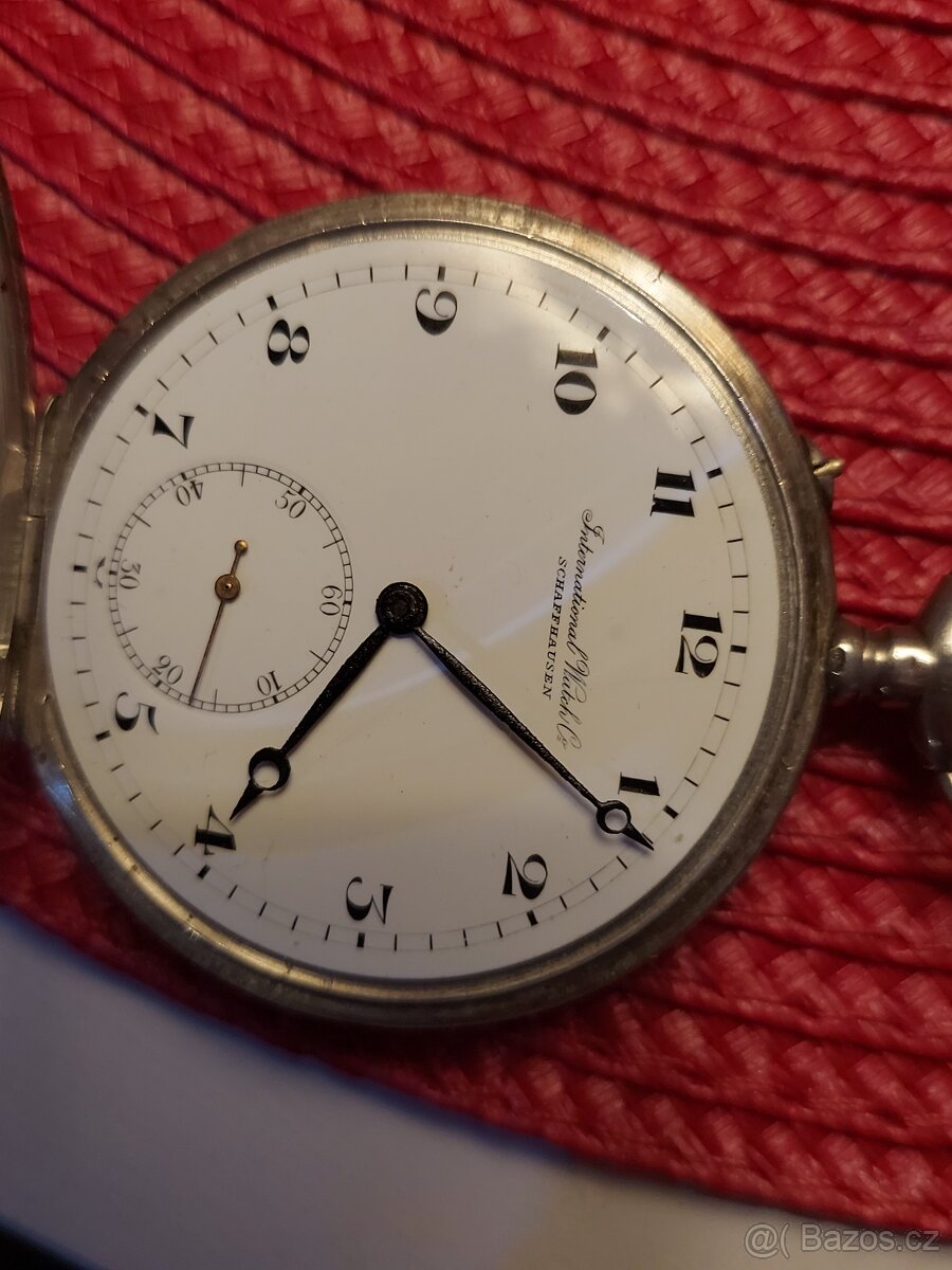 Celostříbrné kapes.hodinky IWC Schaffhausen - 6