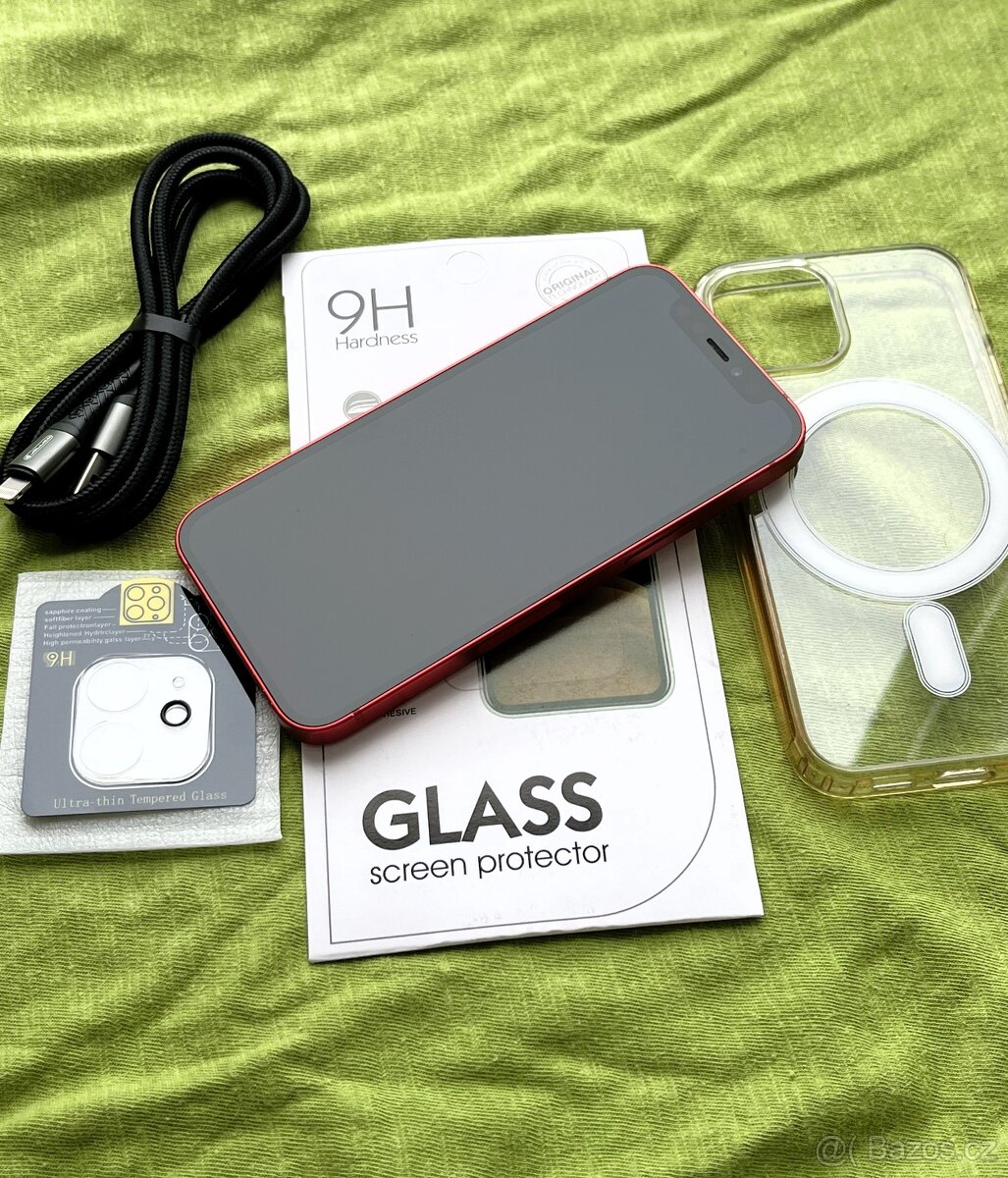 🍏 Apple Iphone 12 Mini 64GB RED 🍎 100% baterie 🔋 - 6