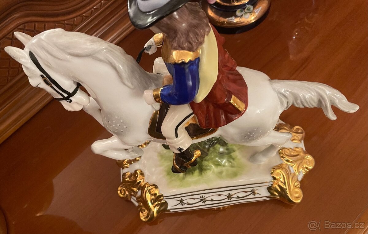 Prodám: Porcelánová figurka jezdce. Originál. Jezdec od Frie - 6