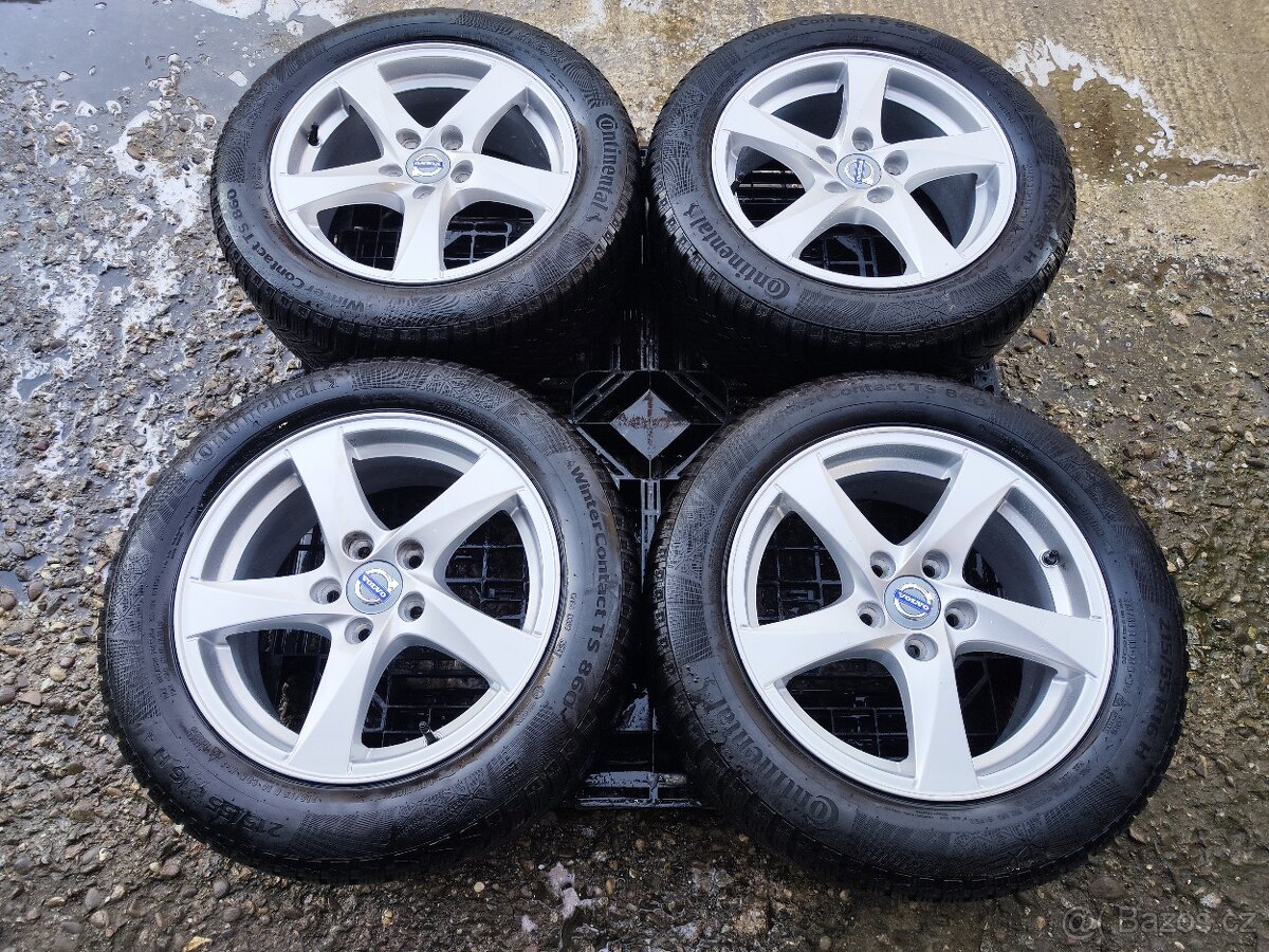 Alu sada = 5x108 =VOLVO= s pneu= 215/55 R16 - 6