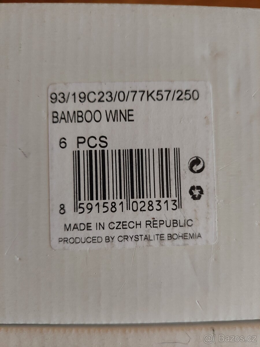 Nové sklenice na víno BAMBOO WINE - 6