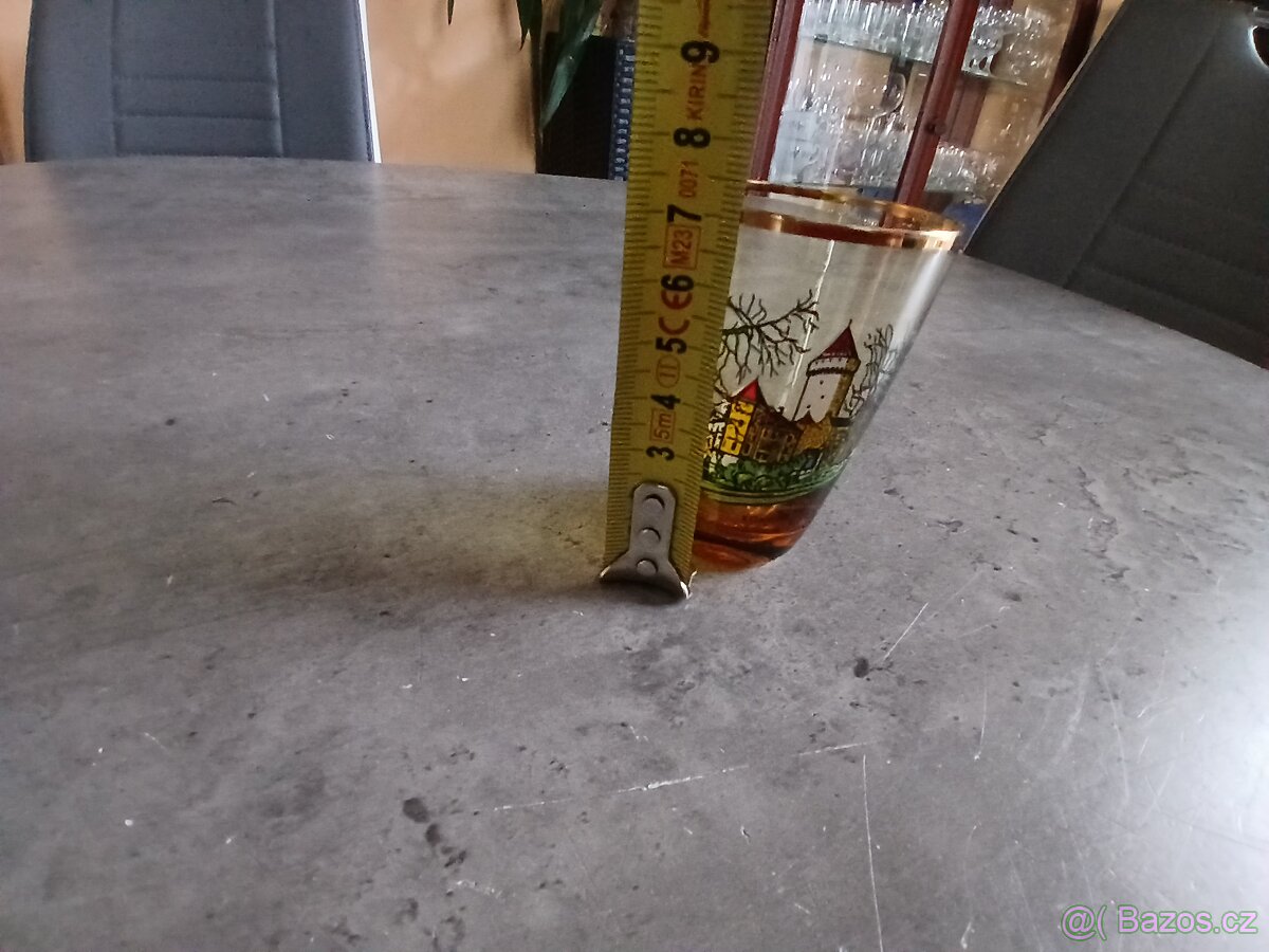 Malá retro sběratelská sklenička Konopiště - 6