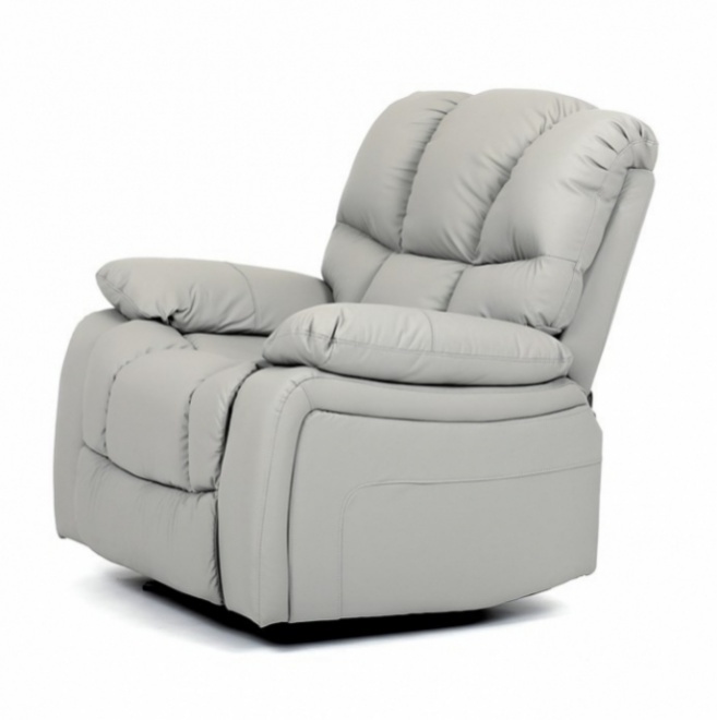 Křeslo TV-4075 v béžové ekokůži pro pohodlné sezení - 6