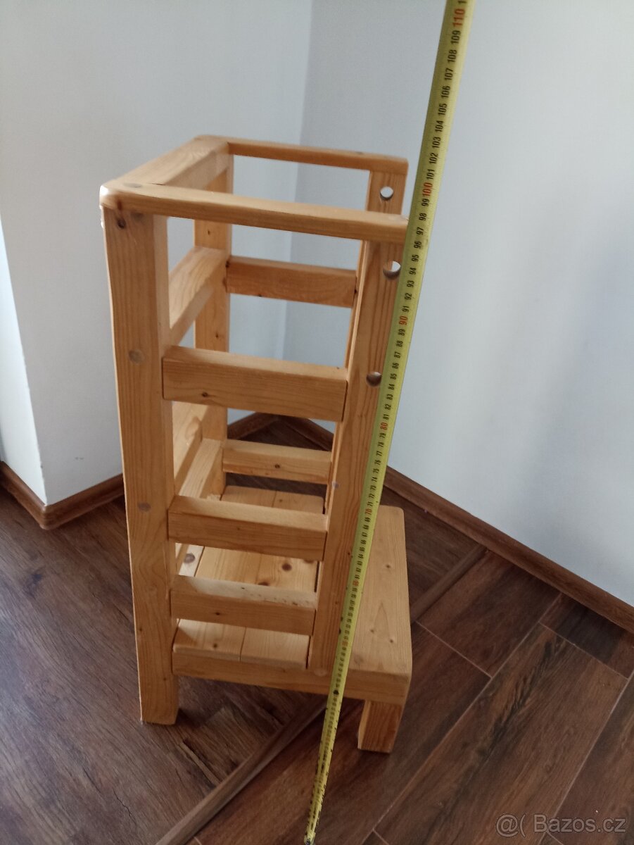 Dětská dřevěná rostoucí židle - 6