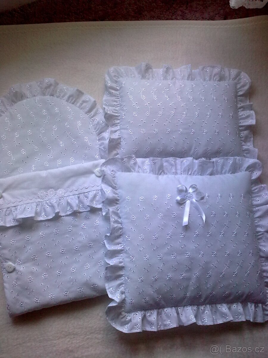 Peřinky do kočárků pro panenky z různých barev-látky Madeiry - 6