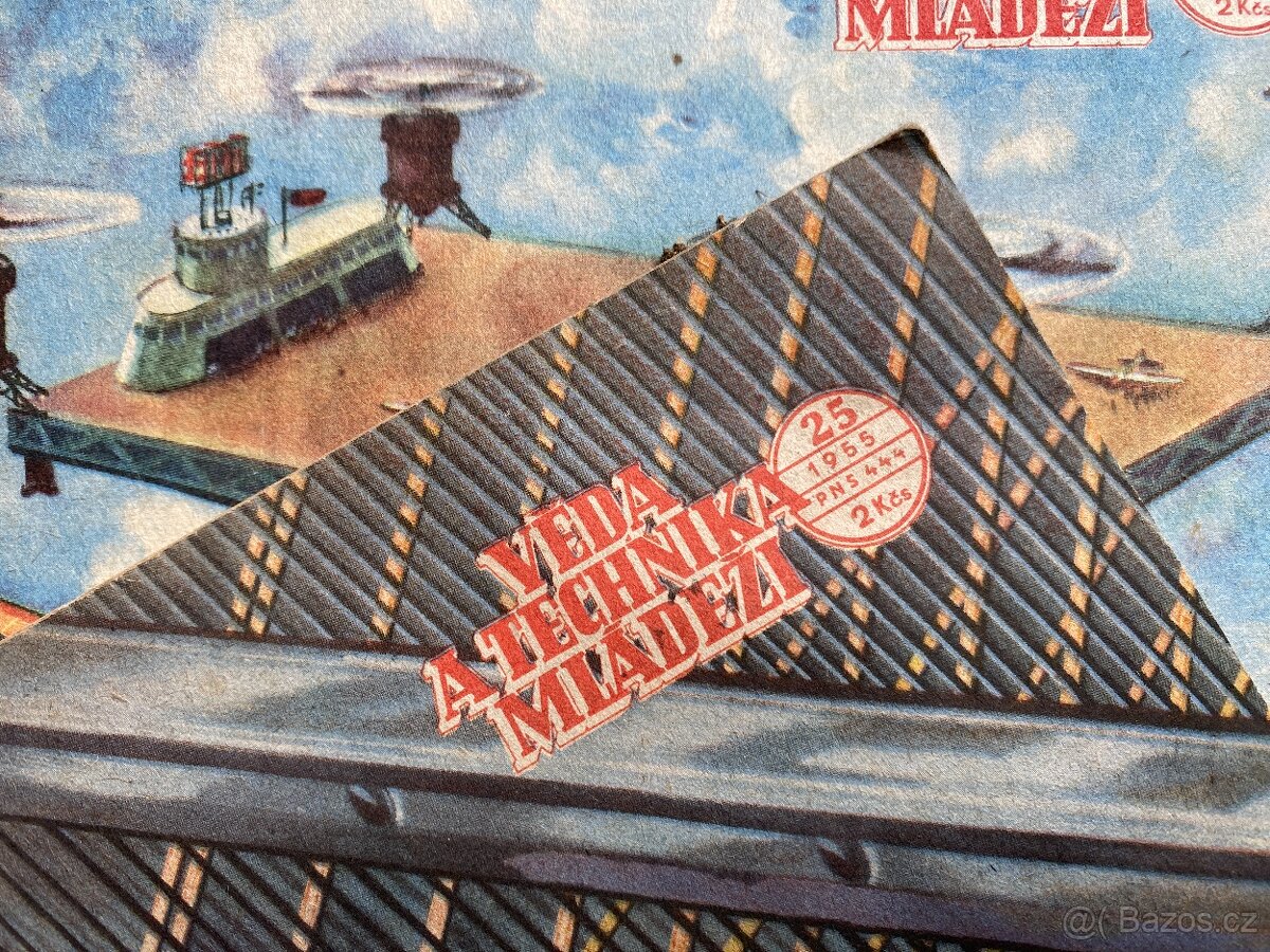 časopis starý časopis věda a technika mládeži 1956 - 6