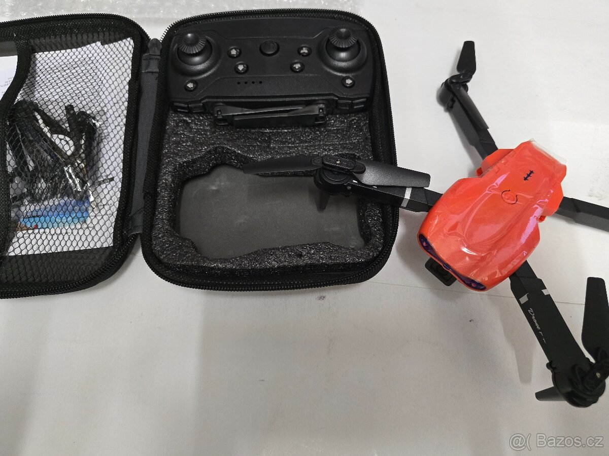 Dron Professinal dual kamera + box s přísluš. Oranžový - 6