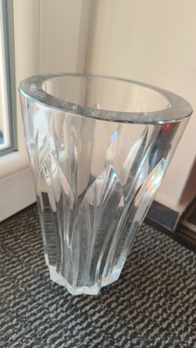 Váza Baccarat France 24cm, váha 4,27kg - 6