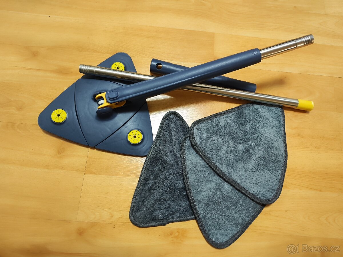 Samoždímací trojúhelníkový mop + 2 hadříky - 6