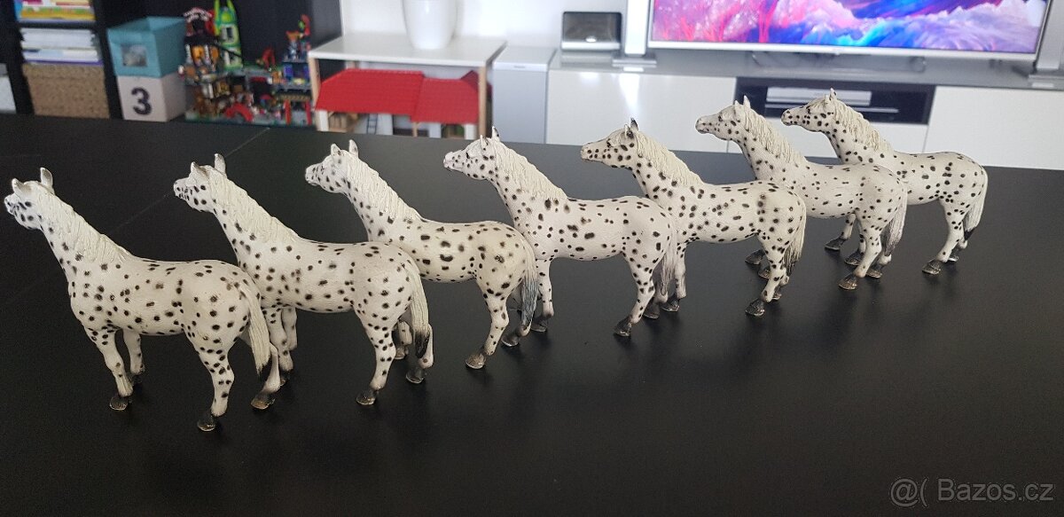 Schleich koně Knabstrupper knabstrupský kůň, Lewitzer - 6