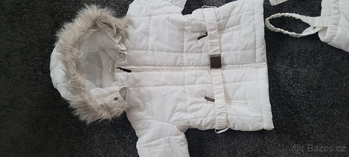 Dětská luxusní bílá souprava/kombinéza 12-36měs - 6