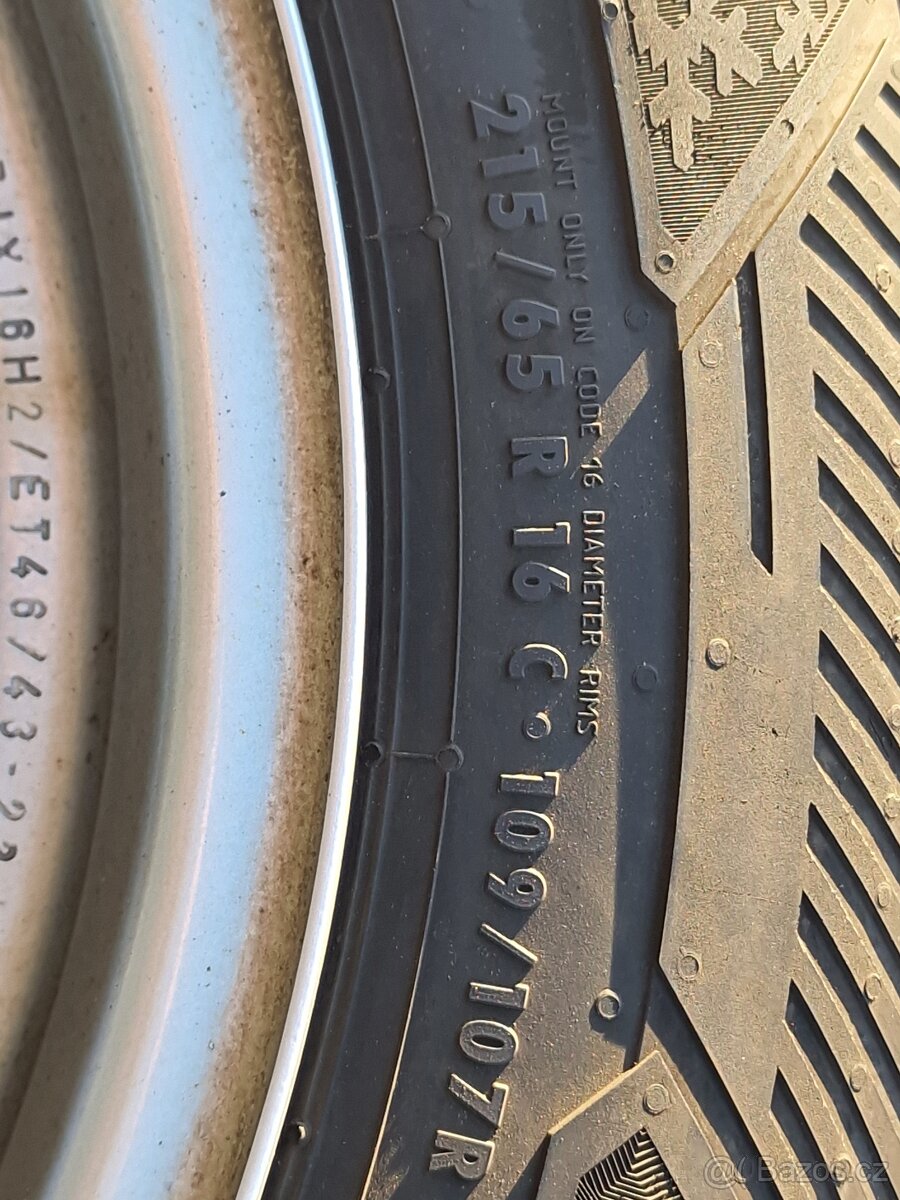 215/65/16C Zimní kola Citroen Jumpy 5x108 - 6