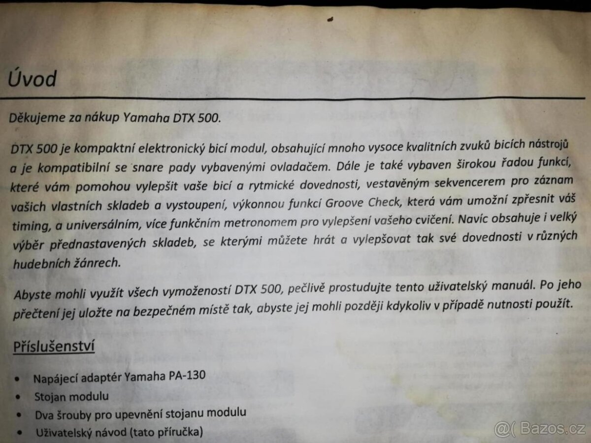 Prodám Bicí modul YAMAHA DTX500 - 6