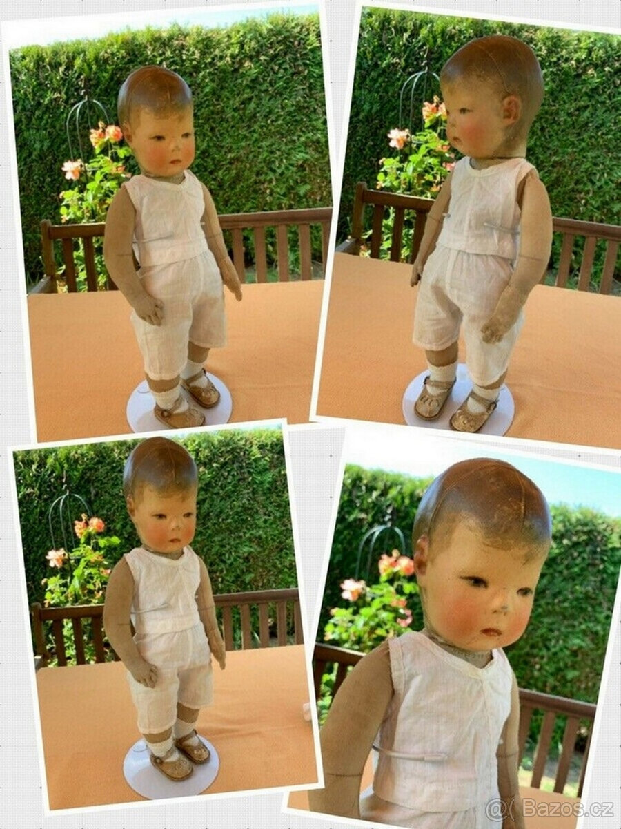 Extrémně vzácná raná panenka Käthe Kruse s motivem žáby z ro - 6