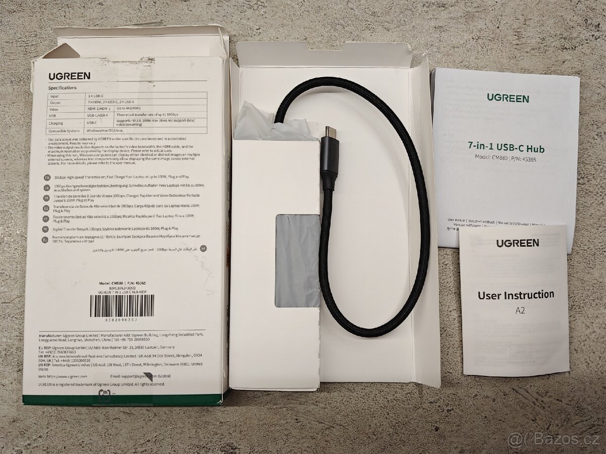 dokovací stanice UGREEN 7-in-1 USB-C nová - 6