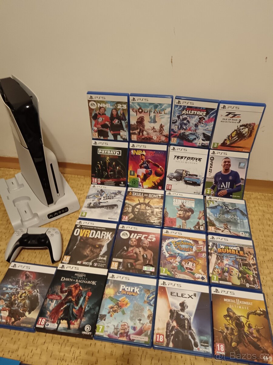 PS5 Slim,Stojan VR,Dokovací St.,Chl. Podstavec. - 6