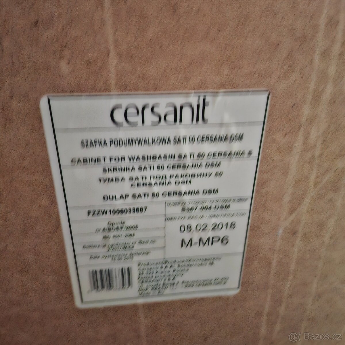 Prodám umyvadlo 50cm včetně skŕíňky Cersanit - 6