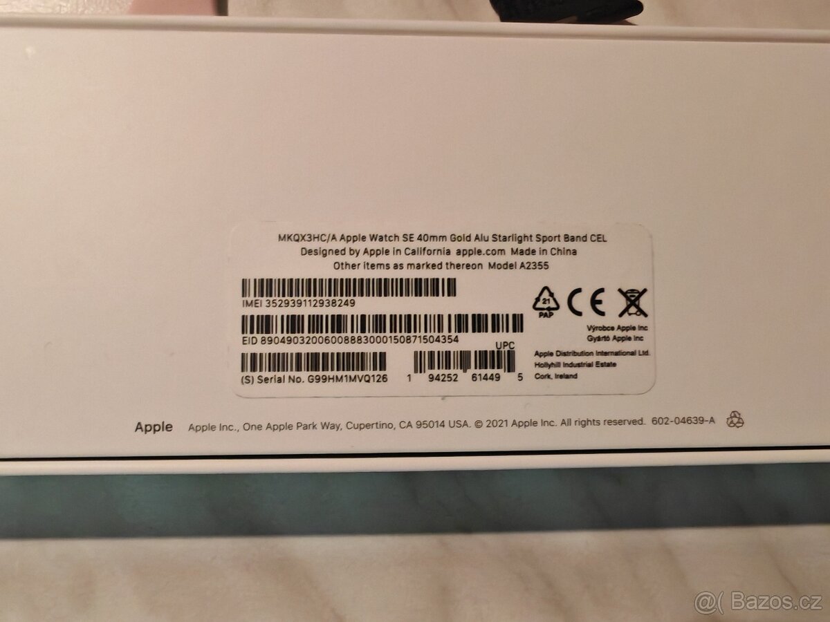 Apple Watch SE 40mm Gold cellular + pasky + powerbanka - 6
