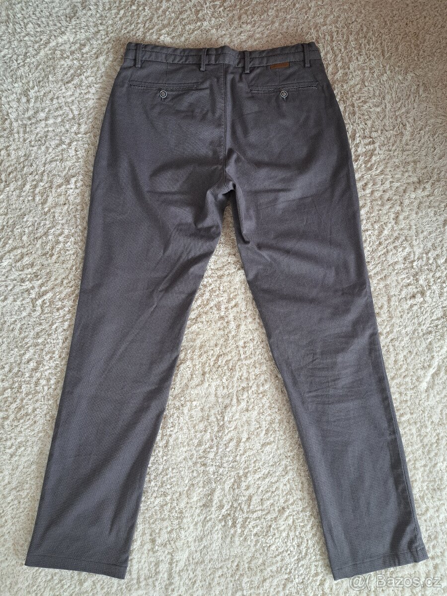 Pánské elegantní kalhoty Massimo Dutti vel. 42 slim fit - 6
