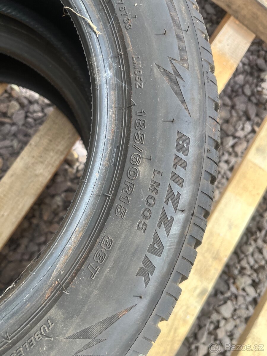 185/60 r15 zimní Michelin Bridgestone 4ks - 6