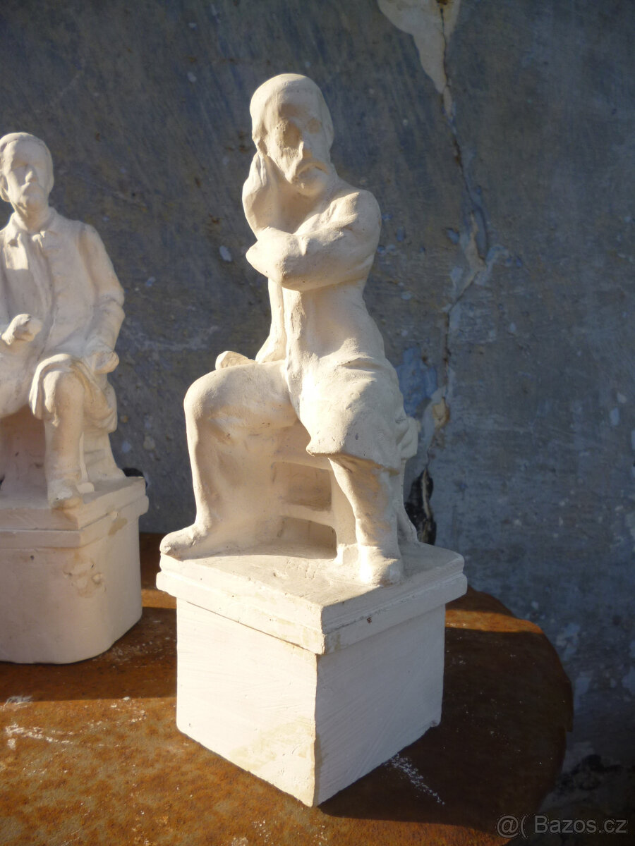 3x sádrová socha Bedřicha Smetany - 6