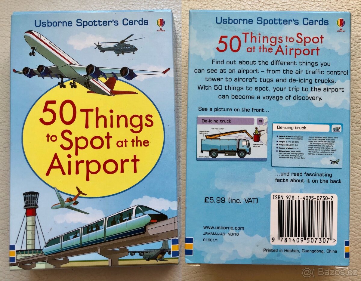 Anglické karty pro děti, 14ks (Usborne) - 6