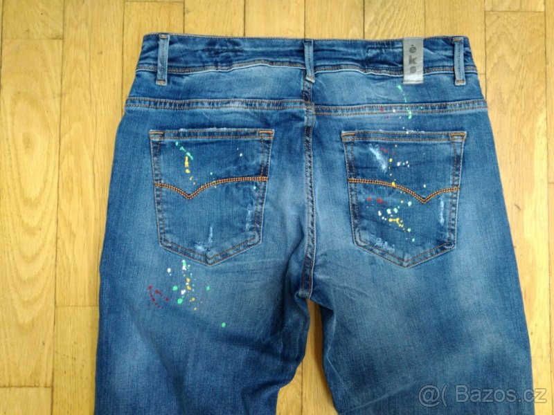 Chlapecké designové italské džíny éks - nové - 6