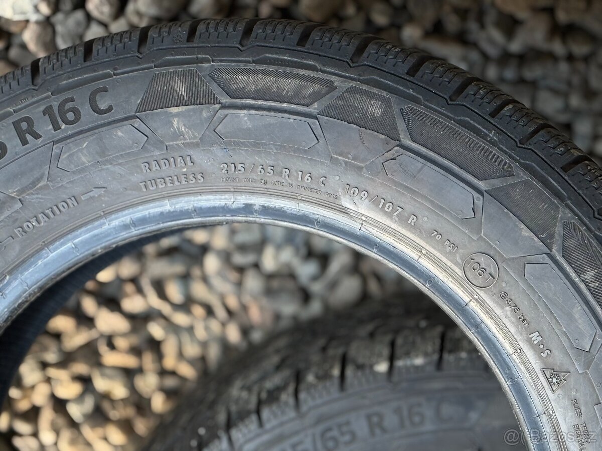 215/65/16c - Continental zimní pár pneu - 6