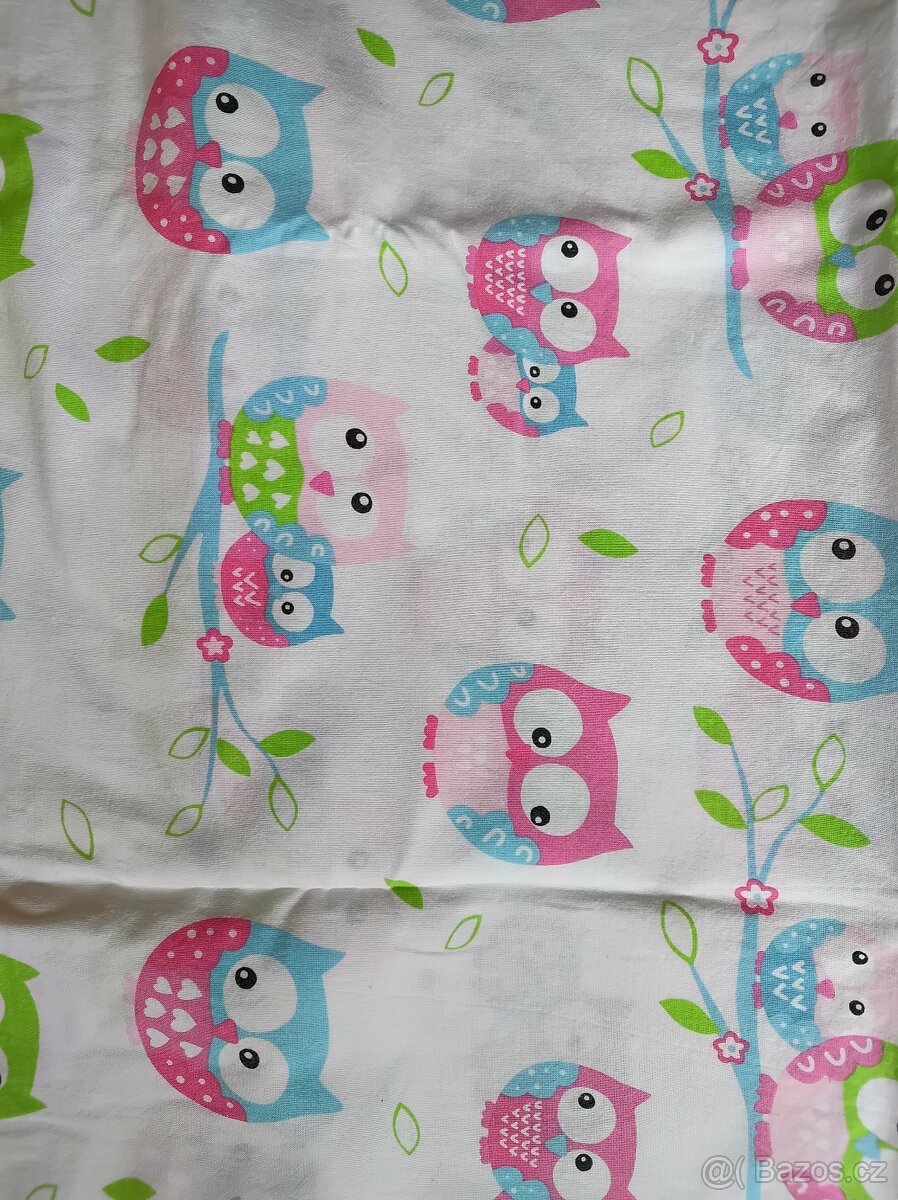 NOVÉ povlečení do dětské postýlky (bílý podklad) 135 x 100cm - 6