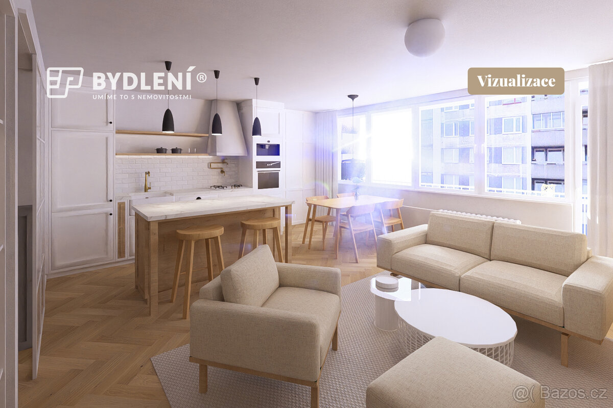 Kompletně zrekonstruovaný designový byt 3+kk (76 m²) s nadst - 6
