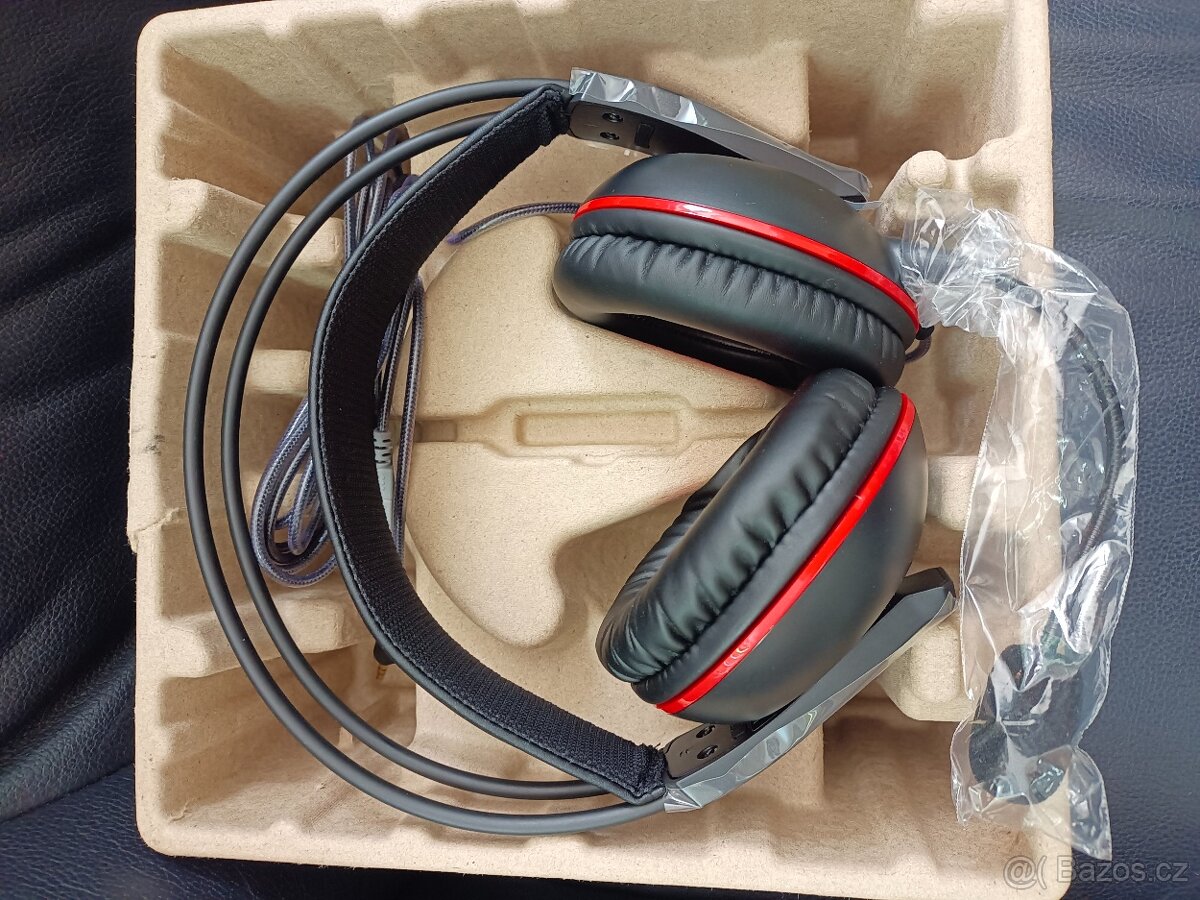 Sluchátka drátová Asus Cerberus Headset, NOVÁ, NEPOUŽITÁ - 6