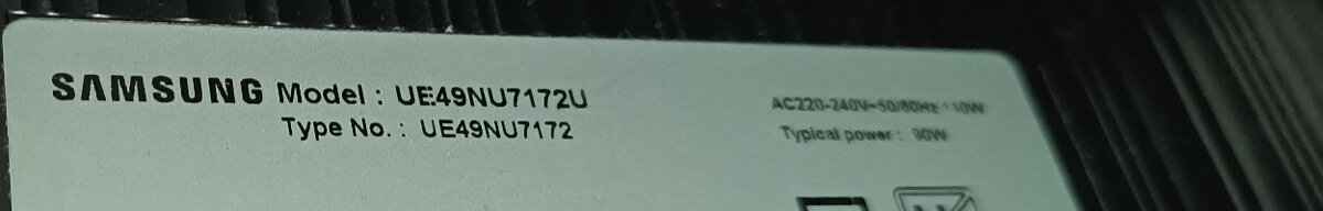 49(123cm) TV Samsung UE49NU7172 - 6