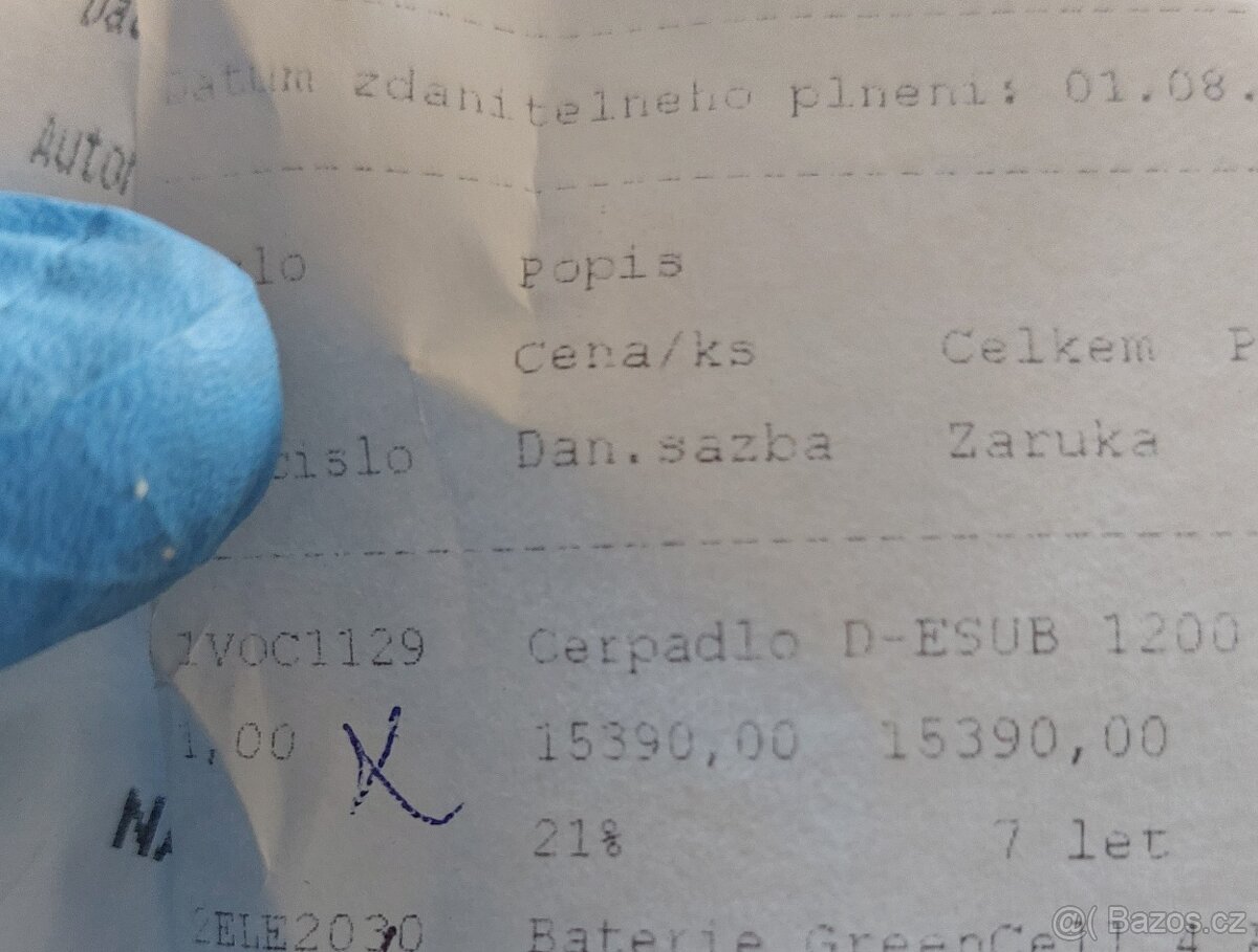 Čerpadlo Tallas D-1200 - 6