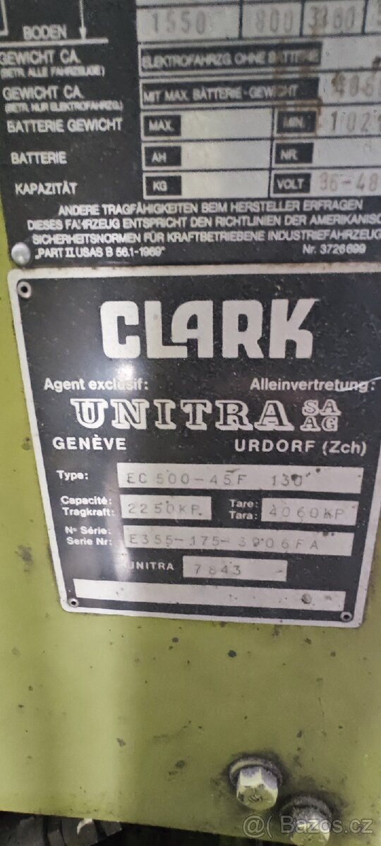 VZV Clark 2t bateriový - 6