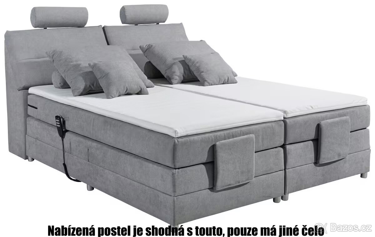 POSTEL BOXSPRING MOTORICKY NASTAVITELNÁ 180x200 - 6