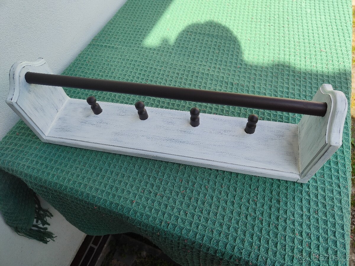 Retro vintage věšák (patina) - 6