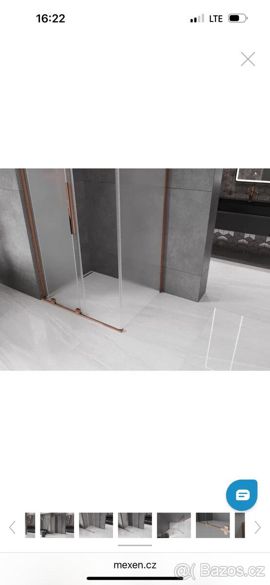 Sprchový kout 90x70 měděný,Nový - 6