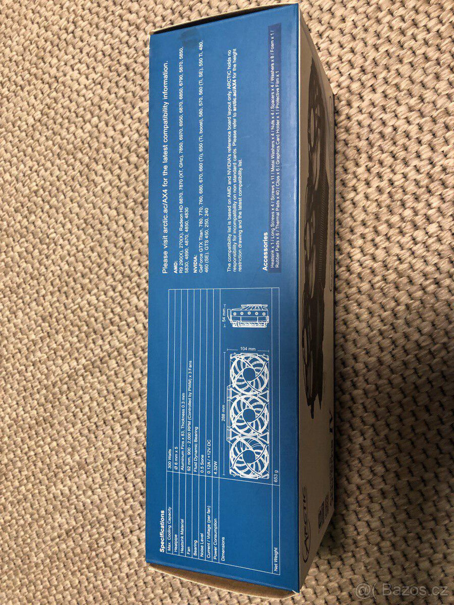 Grafická karta EVGA GTX660ti Pcie+ Arctic Accelero Xtreme IV - 6