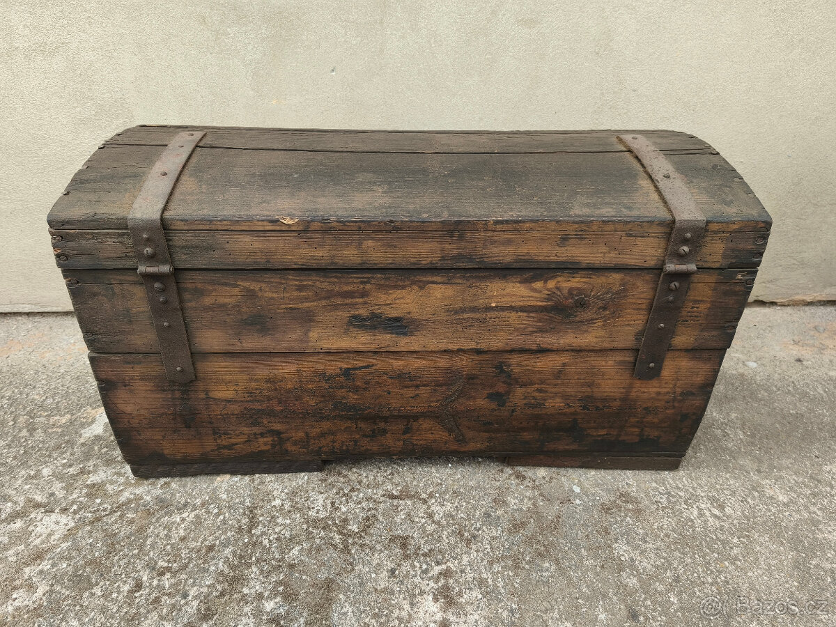 Starožitná truhla, 71x37x39 cm - 6