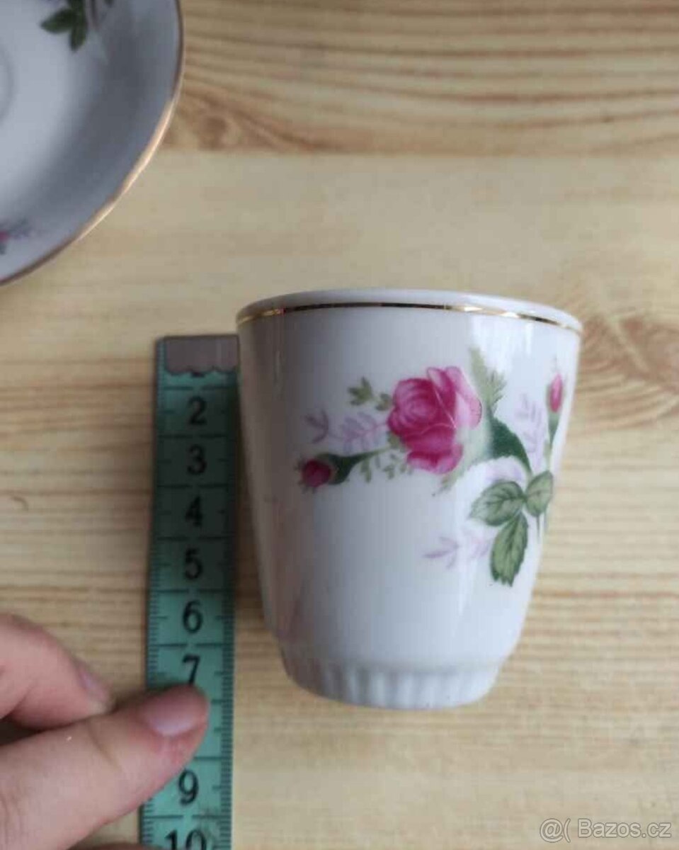 Porcelánové retro sady mix - 6