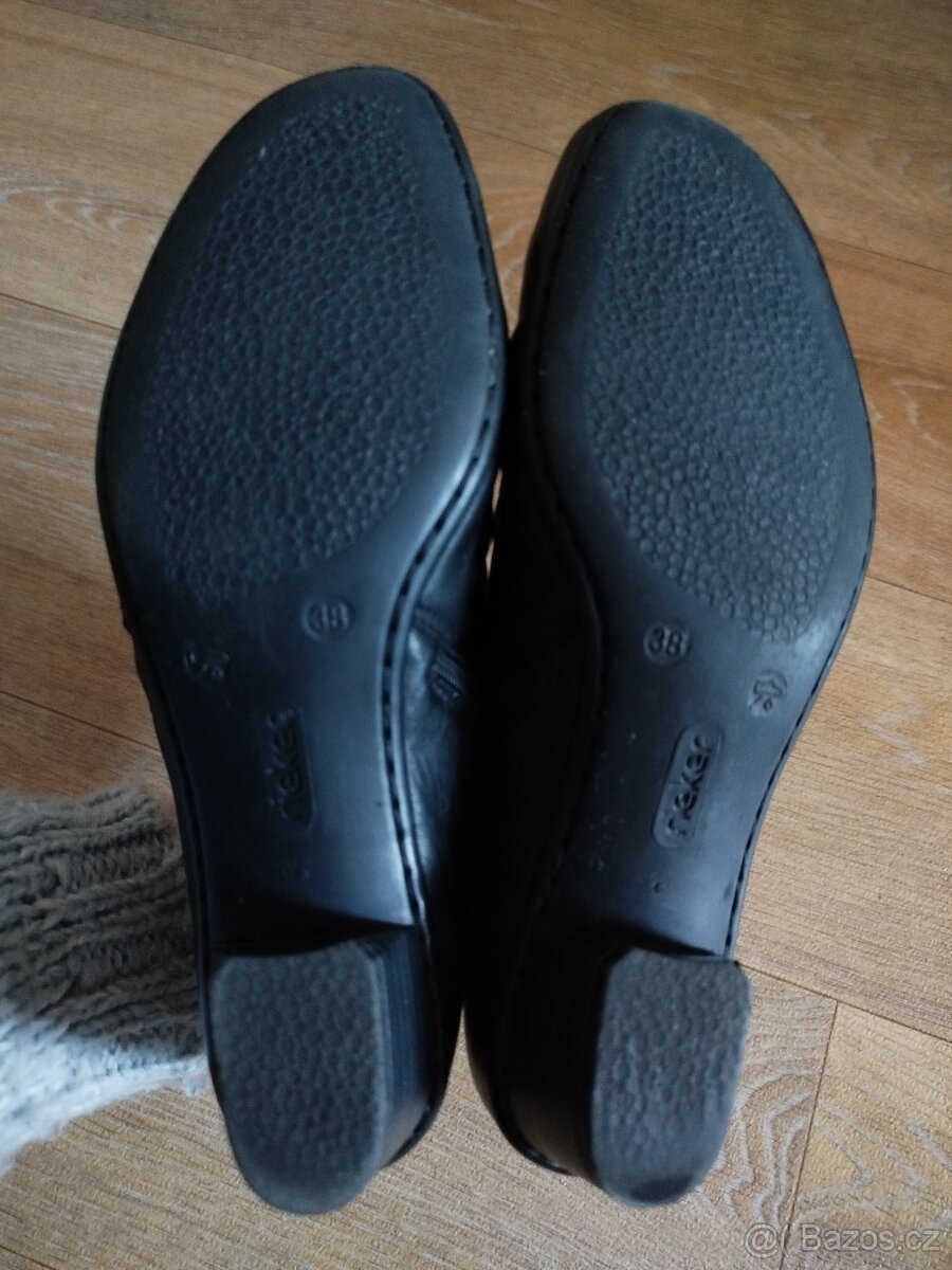 Černé boty Rieker, vel. 38 - 6