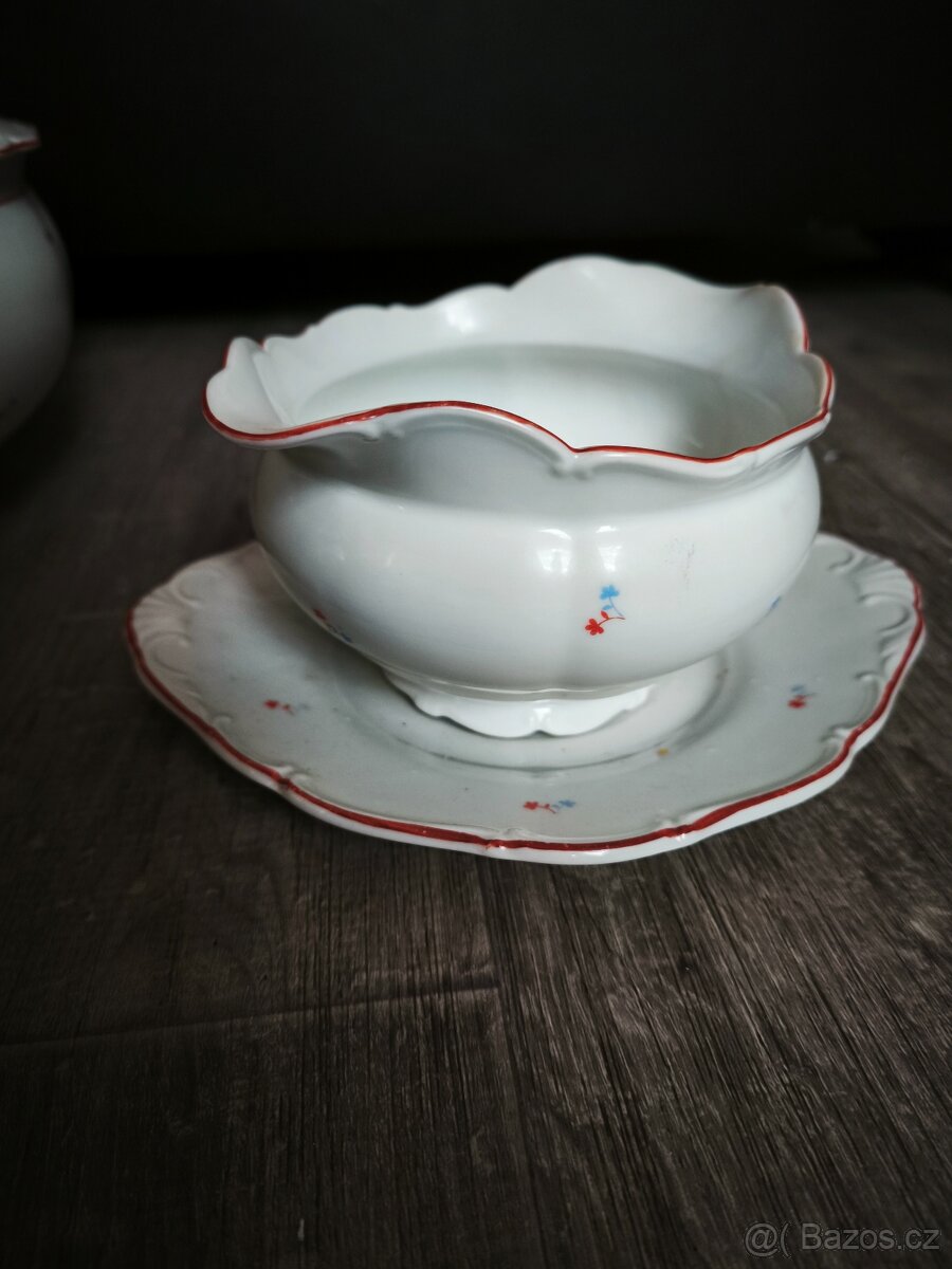 Starožitná porcelánová sada - 6